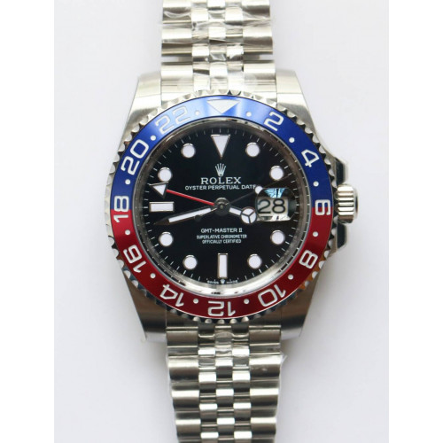GMT-Master II 126710 BLRO Black Dial SS Jubilee Bracelet A2836 BP