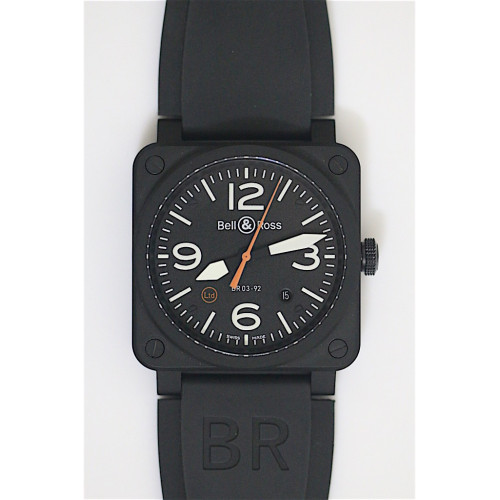 BR 03-92 42mm PVD LTD Black Rubber MIYOTA 9015