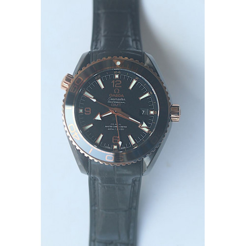 Omega Seamaster GMT 600M RG Real Ceramic Silver & Blue Number Black Dial Rubber BP A8605