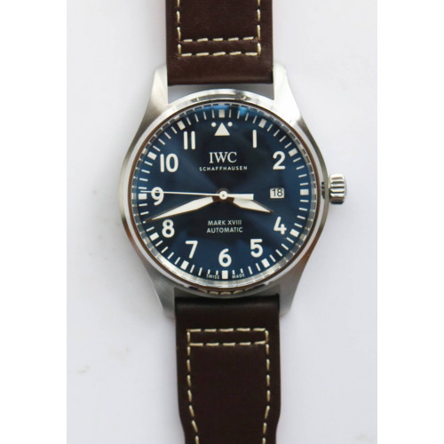 MARK XVIII Le Petit Prince IW327003 SS 1:1 Best Edition Blue Dial Leather Strap MIYOTA 9015 MK