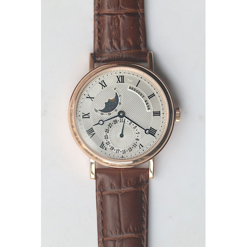 Breguet 4344 Classique Moonphase RG White Dial Leather MIYOTA9015