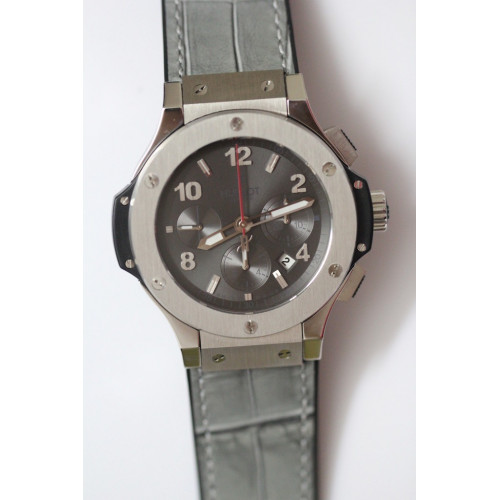 Big Bang 44mm SS Grey with Gummy Strap 