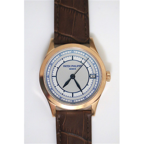Calatrava 5296 RG Blue Dial Leather 324SC
