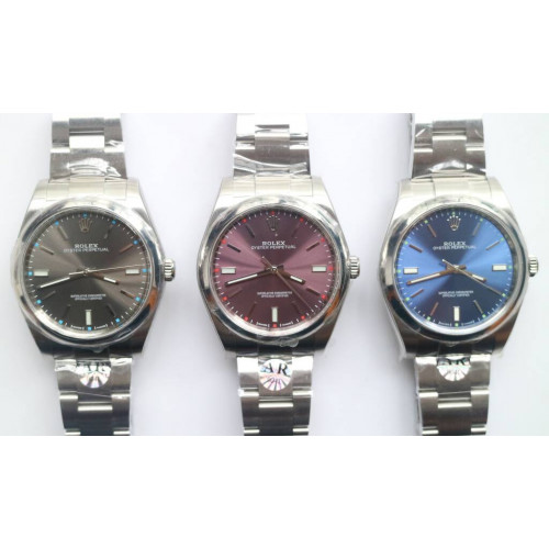 Oyster Perpetual 39mm 114300 904L SS 1:1 Best Edition 3 Dials 904L Bracelet SH3132 ARF 
