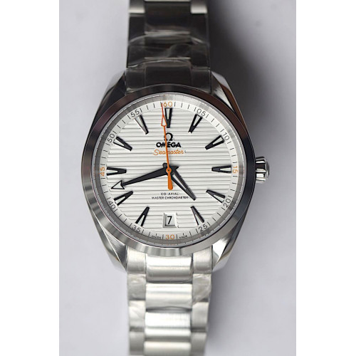 Omega Aqua Terra Textured White Dial Bracelet XF A8900