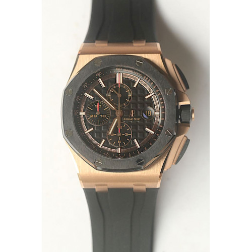Royal Oak Offshore 2017 44mm RG Black Dial Rubber JF A3126