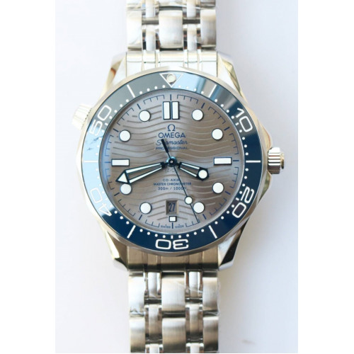 Seamaster 300M SS Best Edition Gray Dial Blue Ceramic Bezel Bracelet A8800 VSF V2