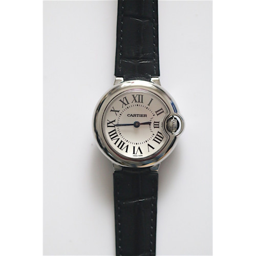 Cartier Ballon Bleu 28mm Ladies Quartz Leather SWF