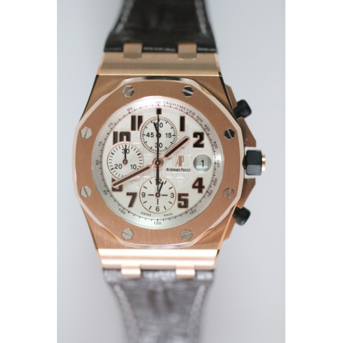 Royal Oak Offshore Rose Gold JF White A7750