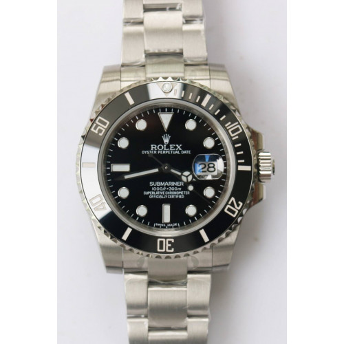 Submariner 116610 LN Black Ceramic SS 1:1 Best Edition Black Dial Bracelet DJ3135 DJF 