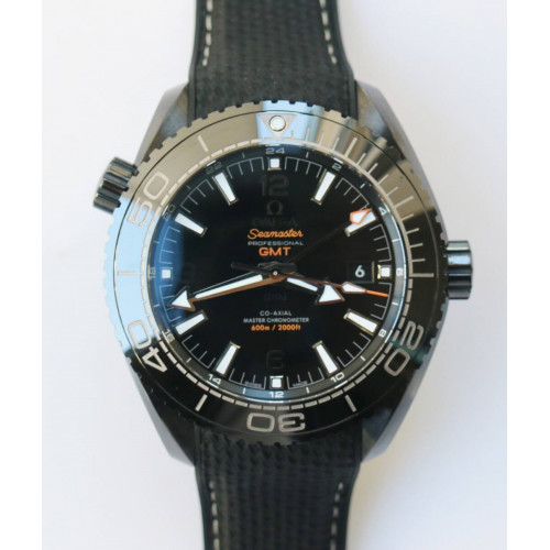 Planet Ocean 45.5mm Deep Black Real Ceramic 1:1 Best Edition Nylon Strap A8906 Super Clone VSF 