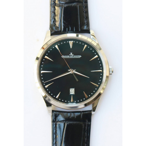 Master 1288420 SS 1:1 Best Edition Black Dial Black Leather Strap A899/1 ZF 