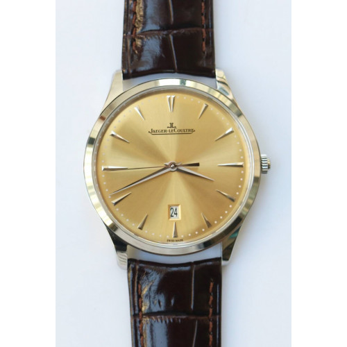 Master 1288420 SS 1:1 Best Edition Gold Dial on Brown Leather Strap A899/1 ZF