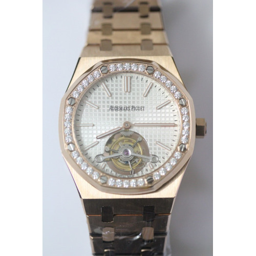 Royal Oak 41mm Tourbillon Diamonds Bezel RG Bracelet