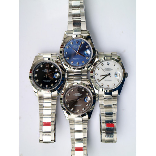 Rolex DateJust II 36mm Pres Smooth Bezel Diamond Mark "4 Dials" Oyster Bracelet BP A2813