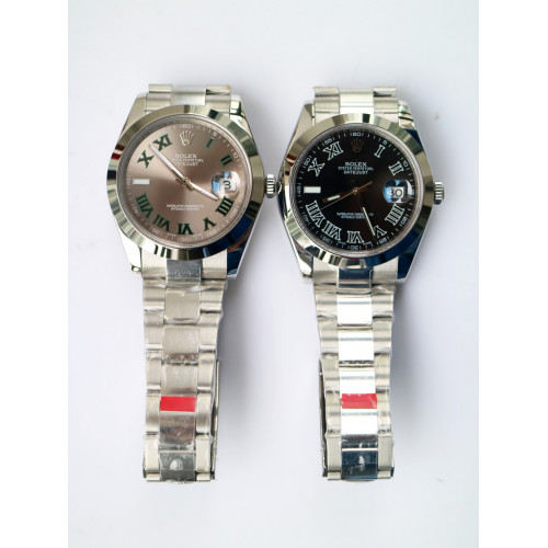 Rolex DateJust II 41mm Pres Smooth Bezel Roman Makers Black&Grey Dial Oyster Bracelet