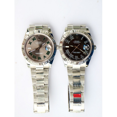 Rolex DateJust II 41mm Oyster Fluted Bezel Roman Makers Black&Grey Dial Oyster Bracelet BP A2813