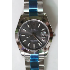 Rolex DateJust II Pres Smooth Grey Stick Dial BP
