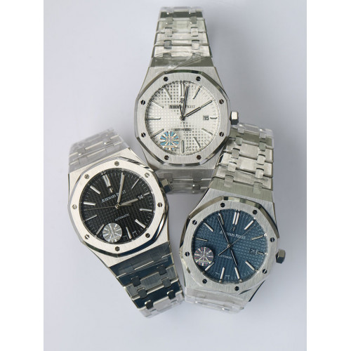 Royal Oak 41mm 15400 White & Black & Blue Dial Bracelet JF A3120 V5