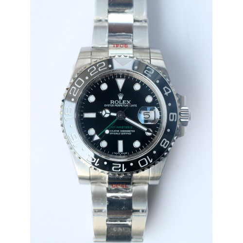 GMT-Master II 116710LN 904L Black Ceramic Bezel Black Dial Bracelet GMF A2836