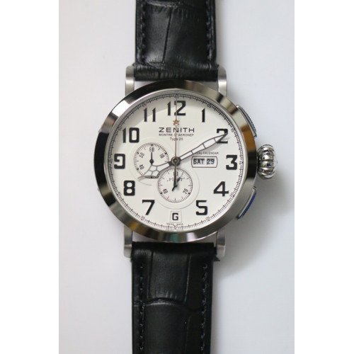 Zenith Pilot Type 20 Chrono SS White Leather