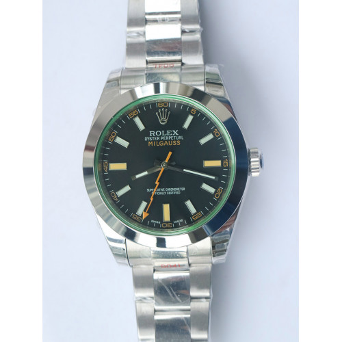 Milgauss 116400 GV 1:1 Green Sapphire Black Dial Bracelet A2836 DJF