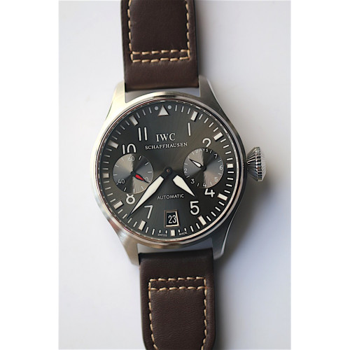 Big Pilot Real Power Reserve Grey Dial Brown Leather YLF A51011