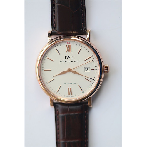 IWC Portofino Automatic RG White Dial Leather MK A2892