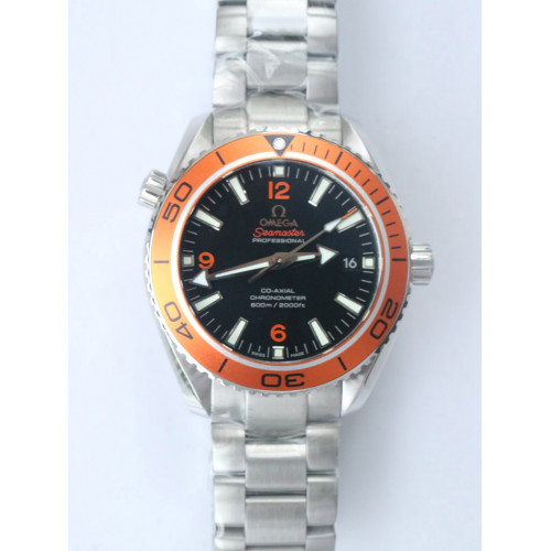 Omega Planet Ocean Professional 42mm Orange Bezel Orange Number Black Dial Bracelet VS8500 VSF