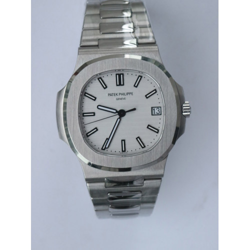Nautilus Jumbo 5711 Super Replication White Textured Dial Bracelet PPF324