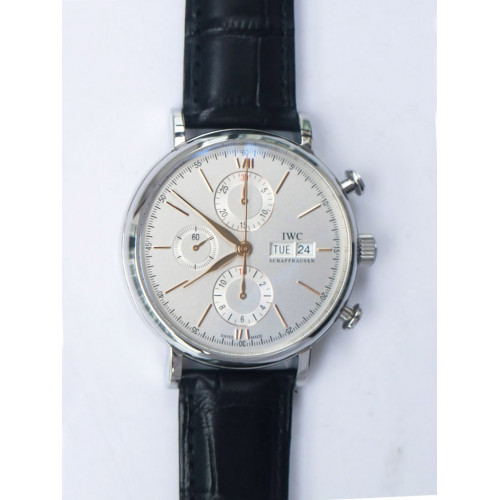Portofino IW391022 White Dial RG Markers Leather Strap ZF A7750