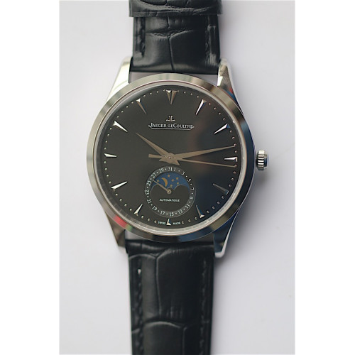JLC Master Control Black Dial Leather MIYOTA 9015