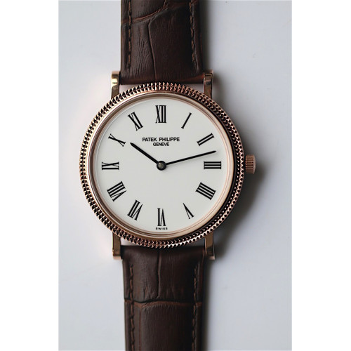 Calatrava Automatic RG White Dial Brown Leather SF A240