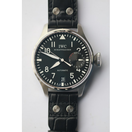 Big Pilot IW500901 Real Power Reserve Black Dial Black Leather ZF A51111